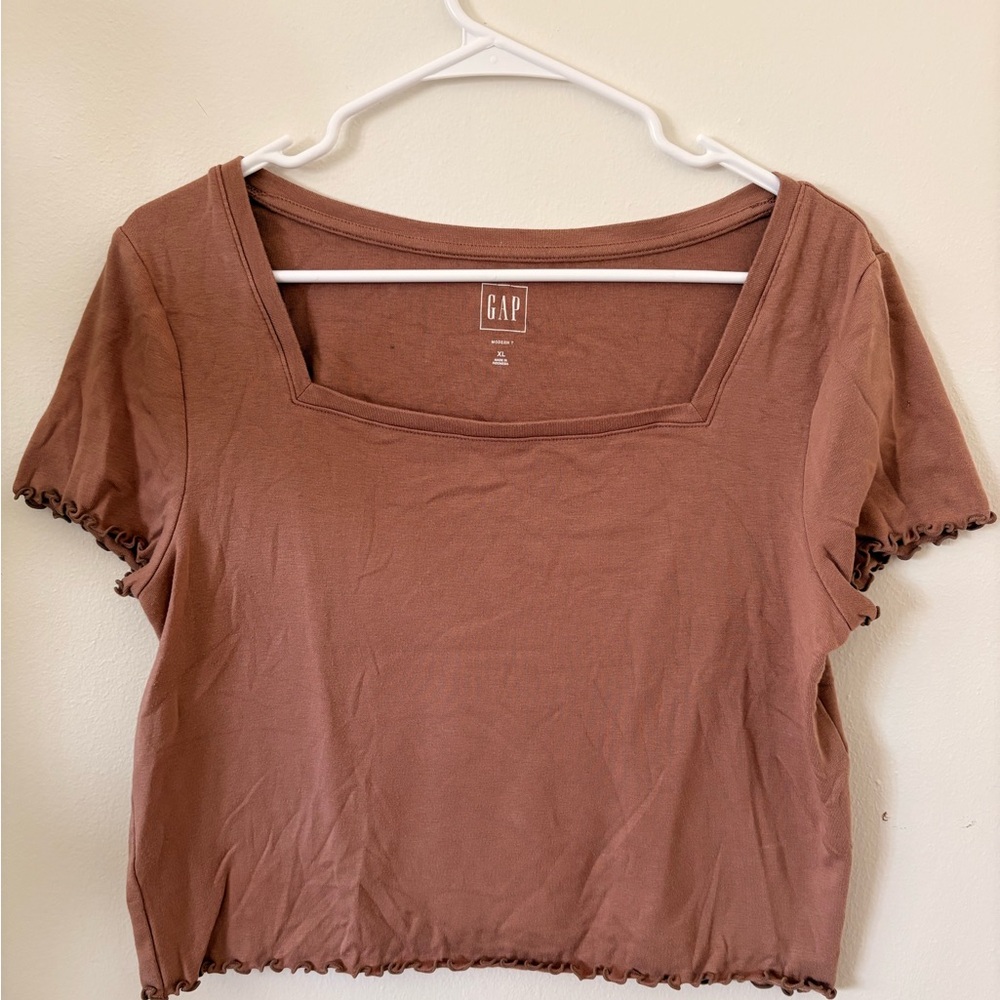 GAP Women's Tan Crop Top